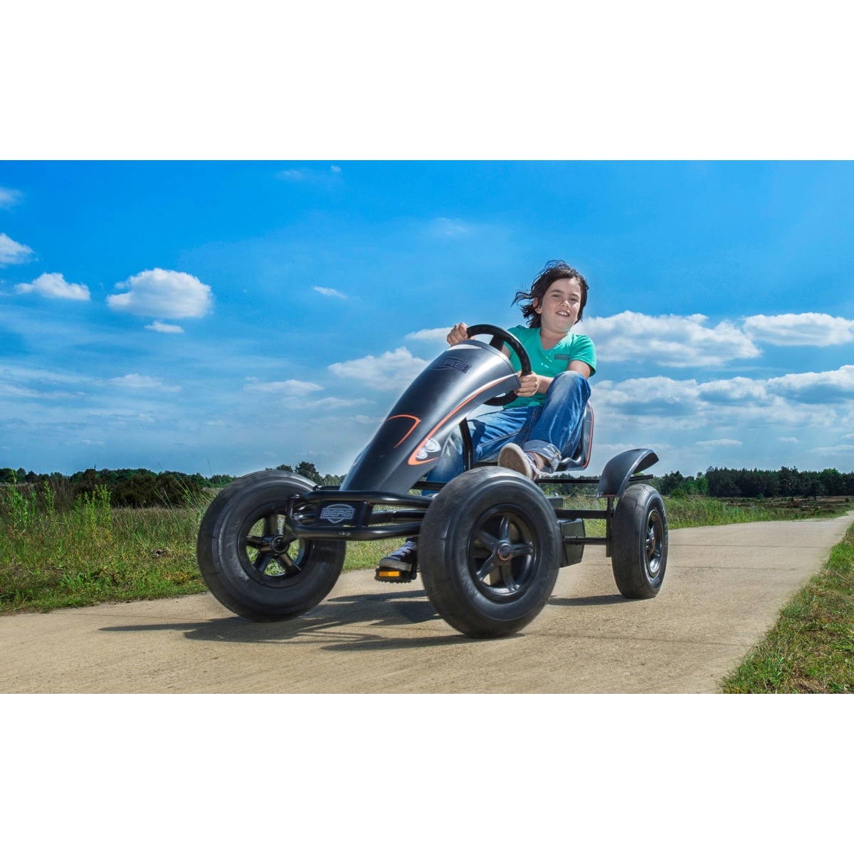 BERG Black Edition BFR-3 kartings, XL rāmis – no 5 gadu vecuma