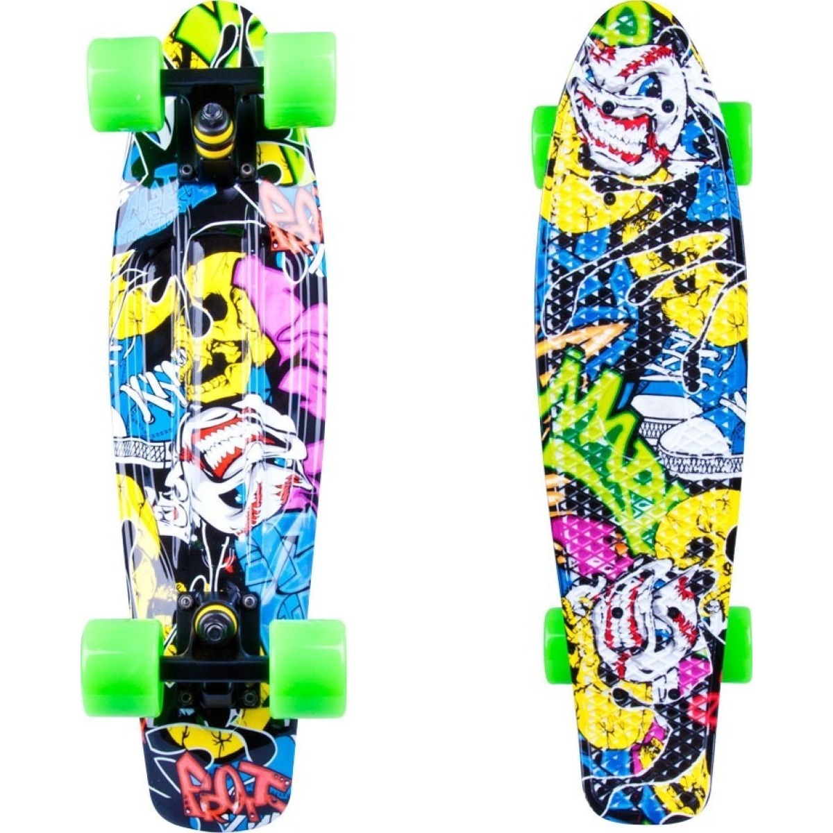 WORKER Colory 22″ pennyboard, daudzkrāsains, maksimālā slodze 90 kg