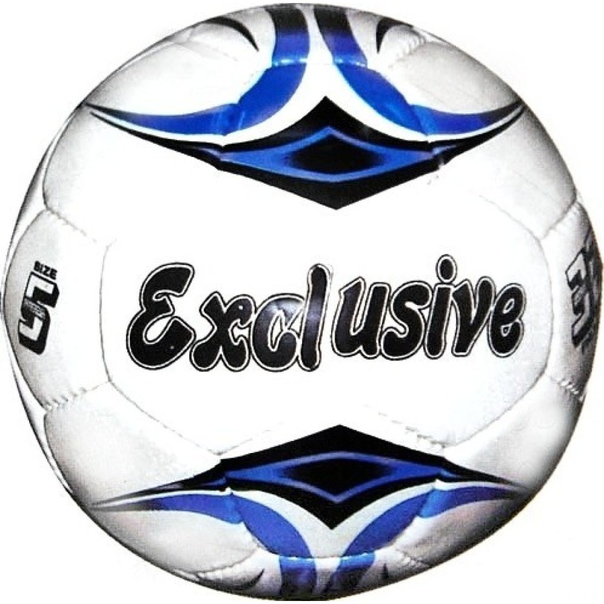 SPARTAN Exclusive futbola bumba, 5. izmērs, sudraba-melna-zila