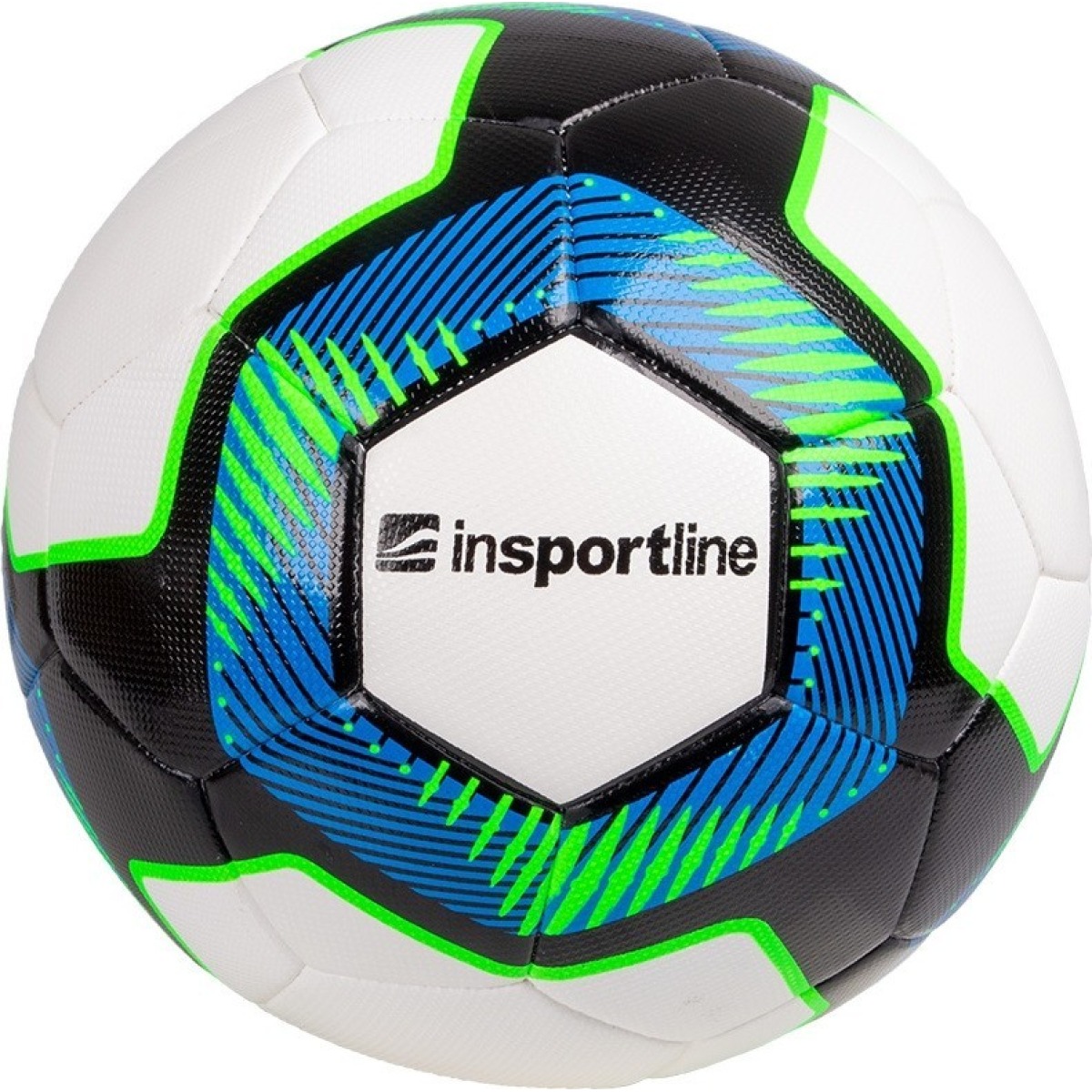 Futbola bumba inSPORTline Torsida, 4. izmērs, balta/krāsaina