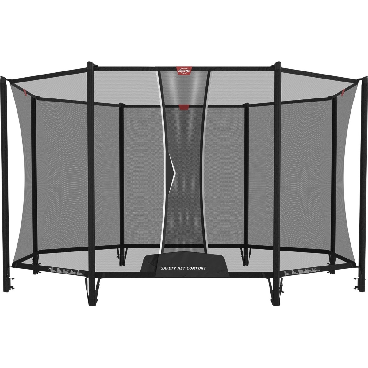 Drošības tīkls Comfort 380, apaļš, melns, Ø 380 cm