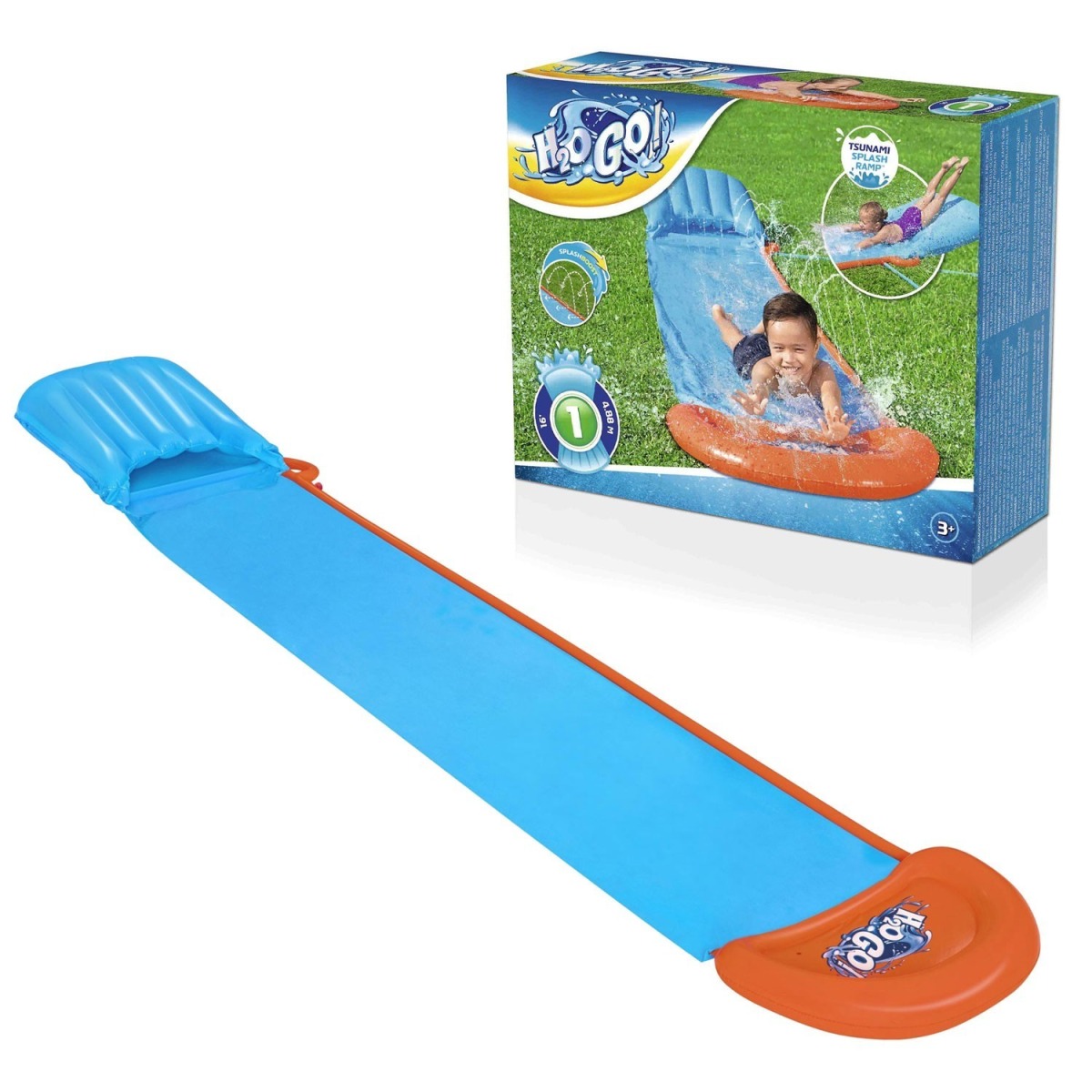 Ūdens slidkalniņš 1 personai, 488 cm, Bestway 52477