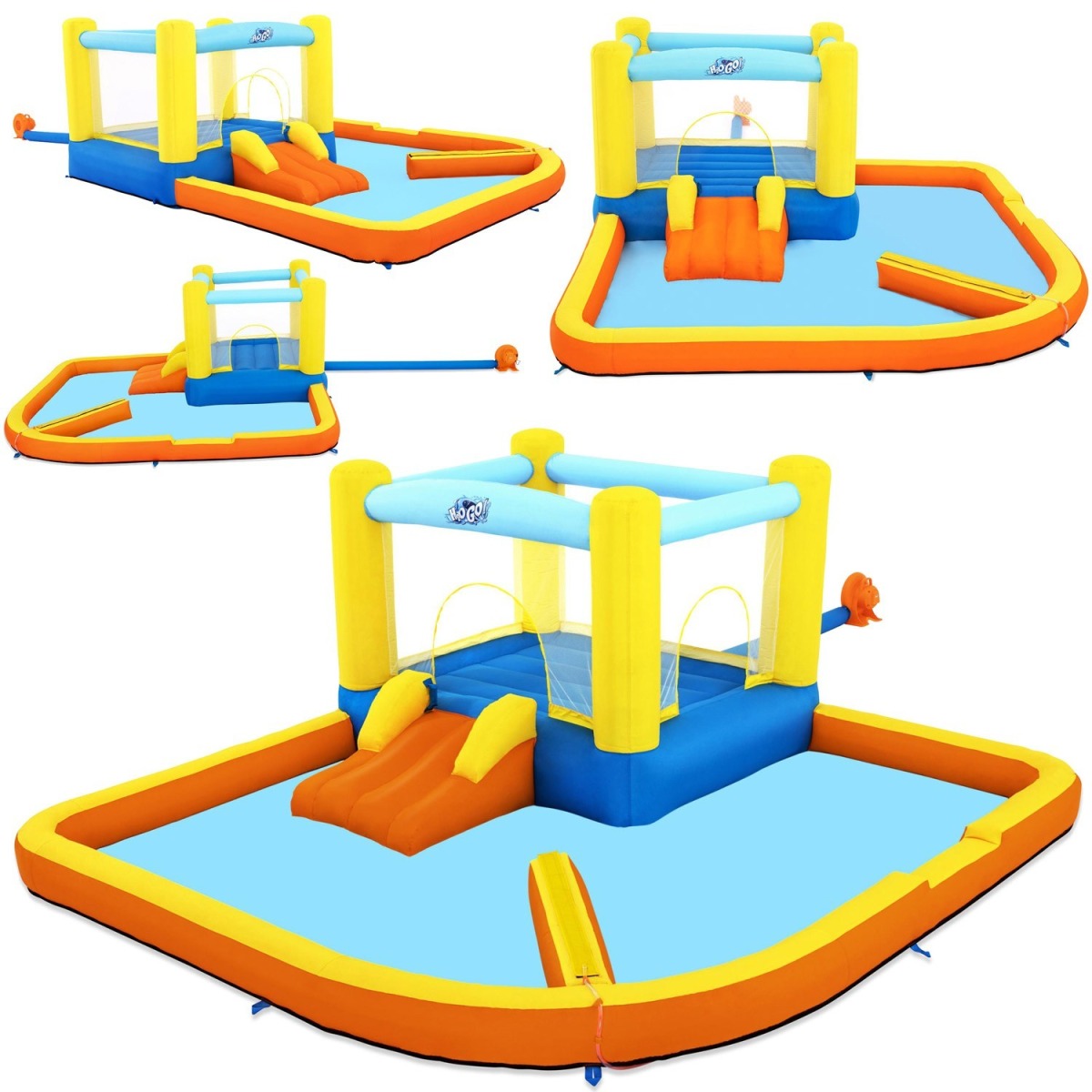 Piepūšamais rotaļu laukums Beach Bounce 365 × 340 × 152 cm Best
