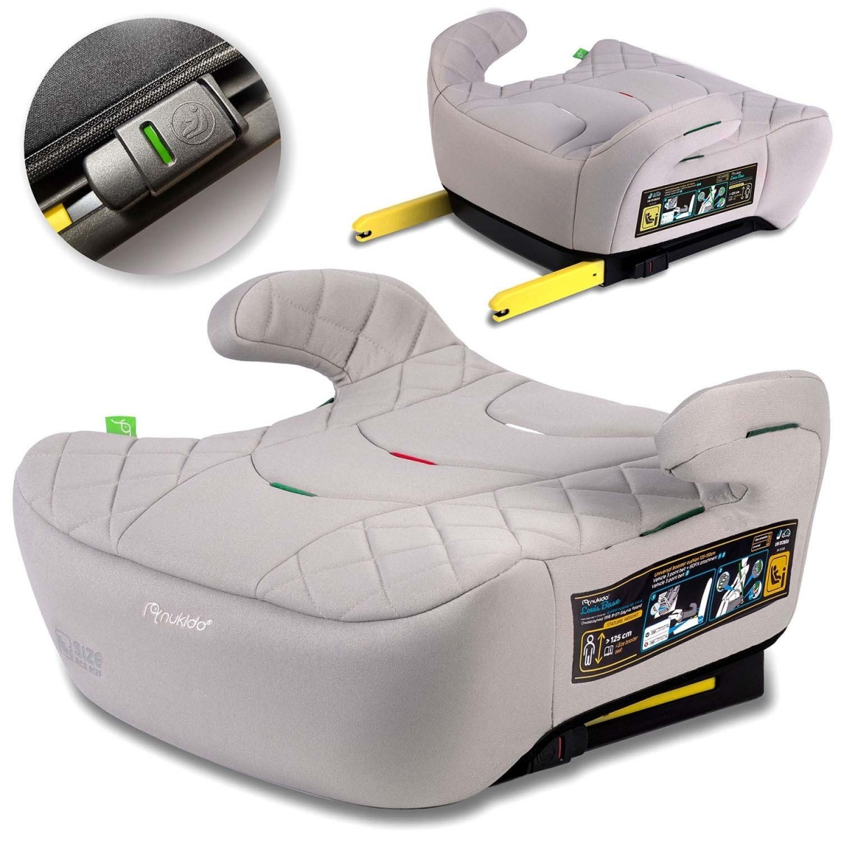 Drošības paliktnis ar ISOFIX, 22–36 kg, Louis Nukido