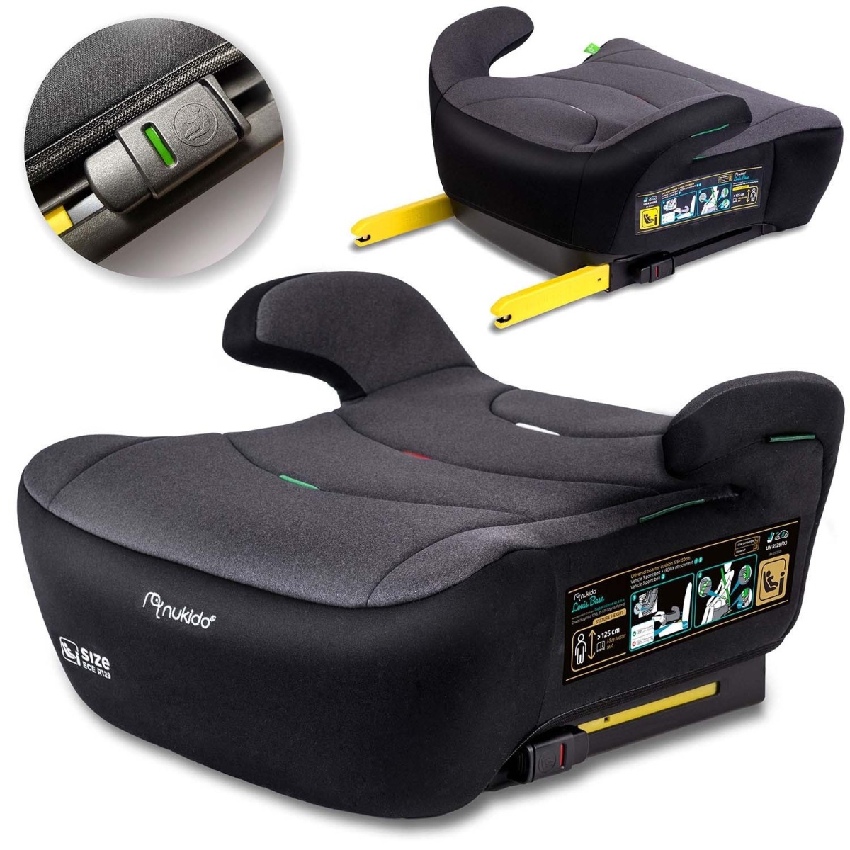 Autokrēsliņš, ISOFIX stiprinājums, 22–36 kg, Louis Nukido 710201