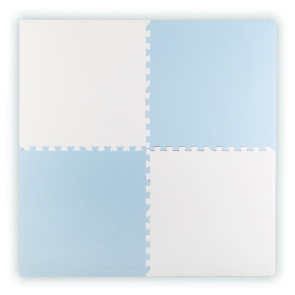 Ricokids putu puzles paklājs 120x120 cm, 4 x 60x60 cm, zils un balts