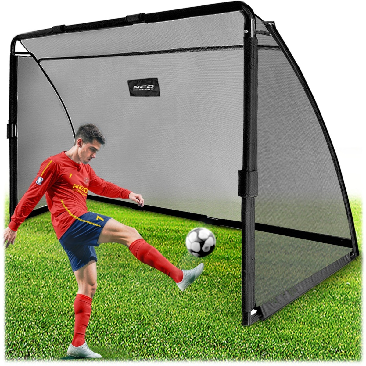 Futbola vārti 300 x 200 x 90 cm NS-497, balti