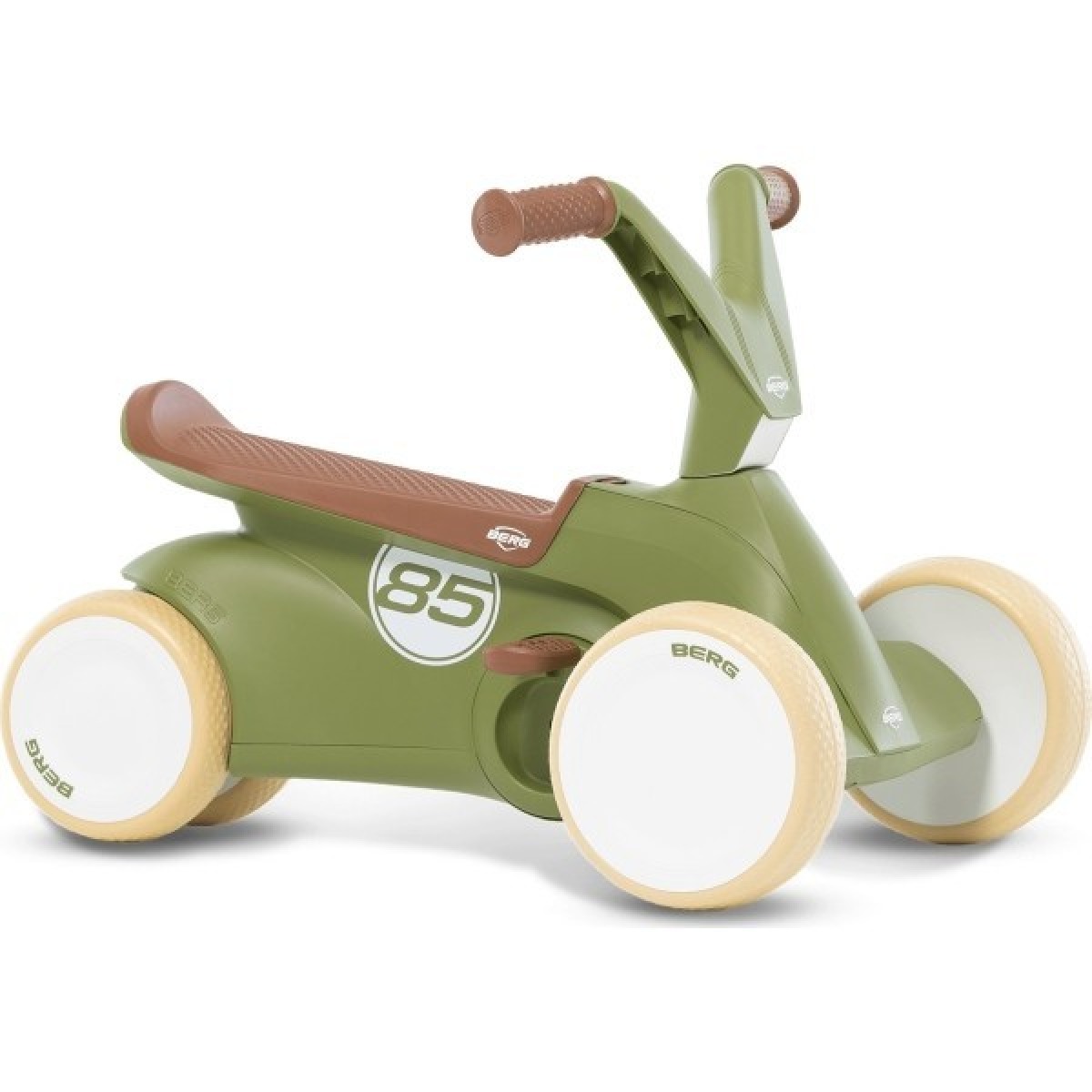BERG GO² Retro Green 2-in-1 stumjamā un minamā mašīnīte