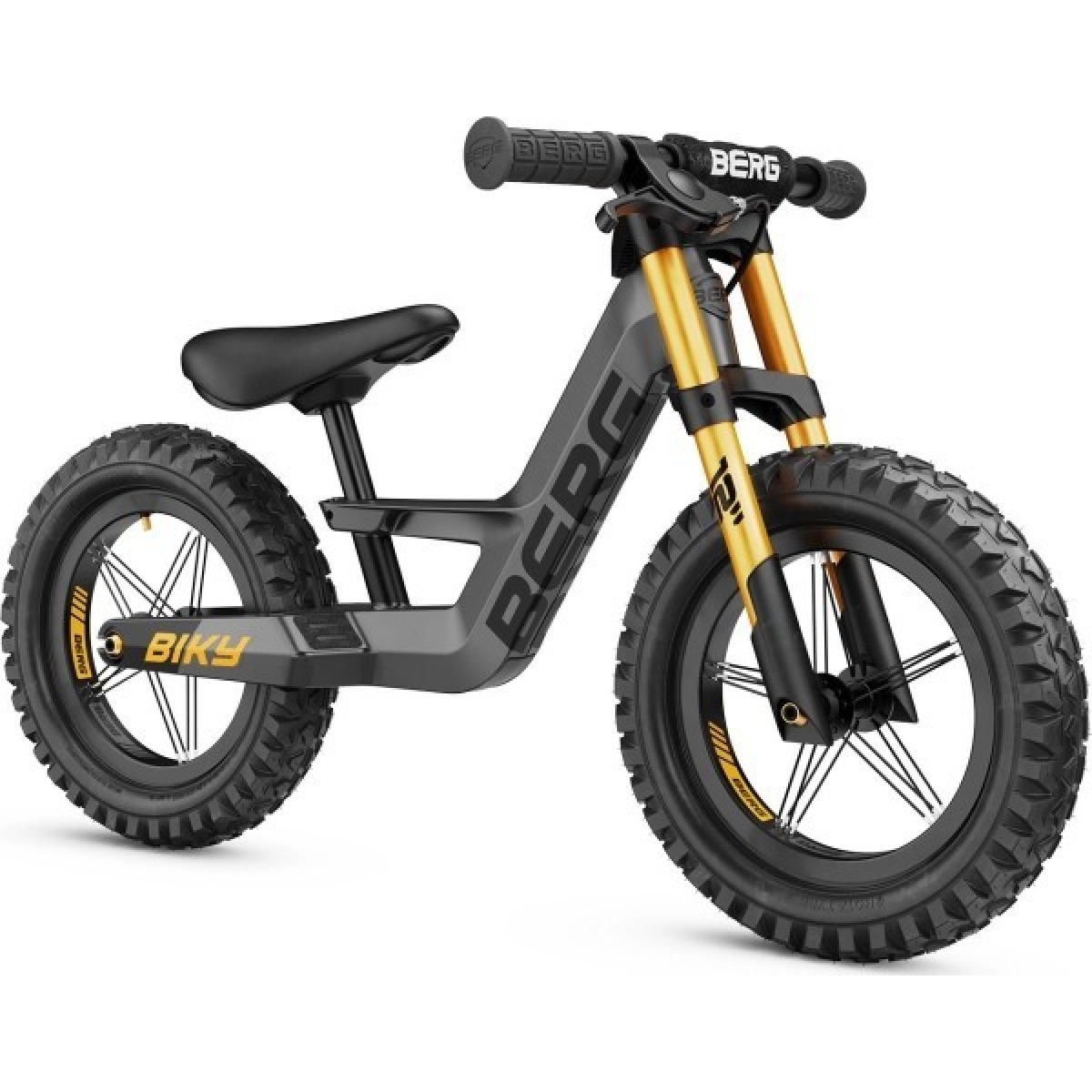 BERG Biky Cross pelēks līdzsvara velosipēds bērniem