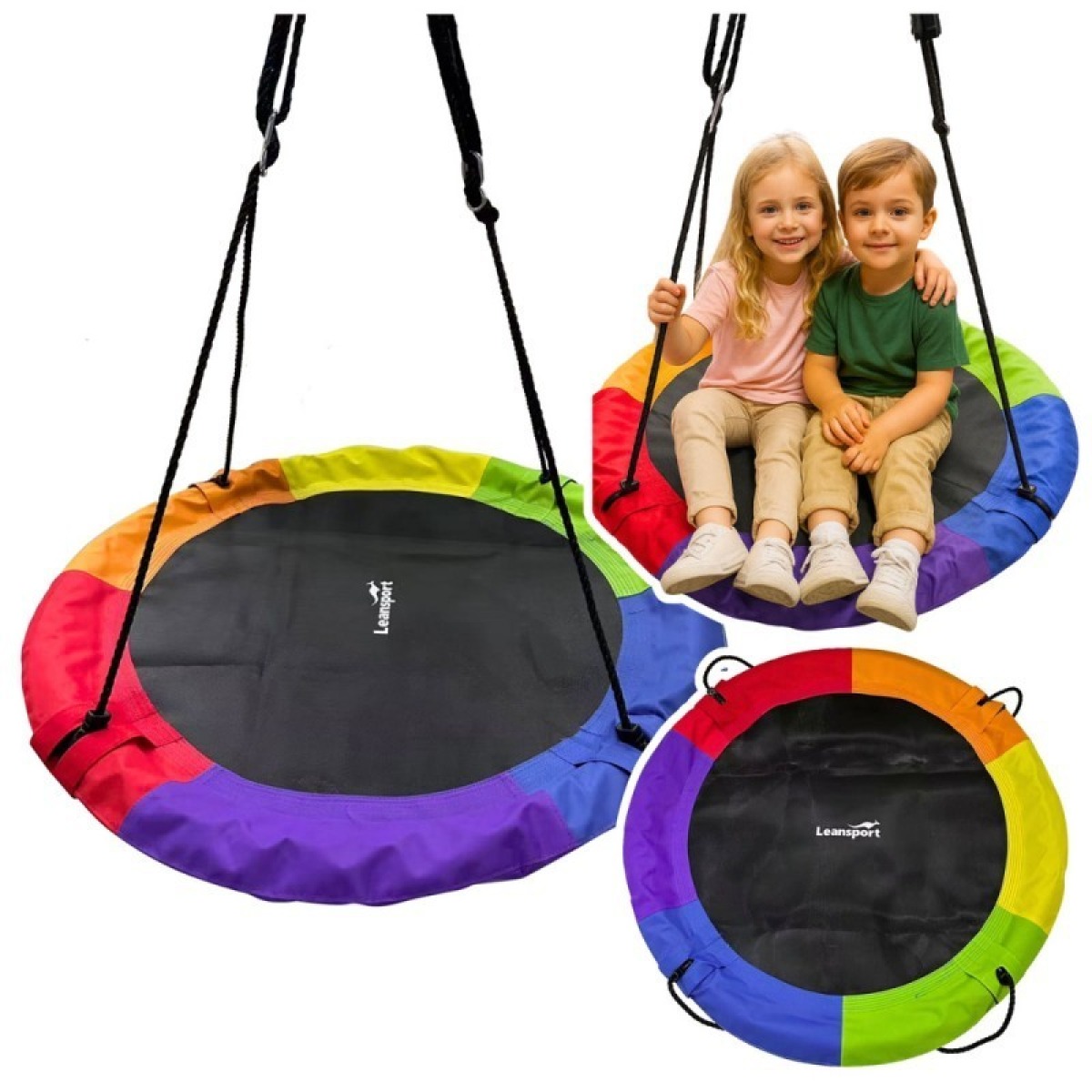 Krāsainas bērnu dārza šūpoles Kurepesa 100 cm