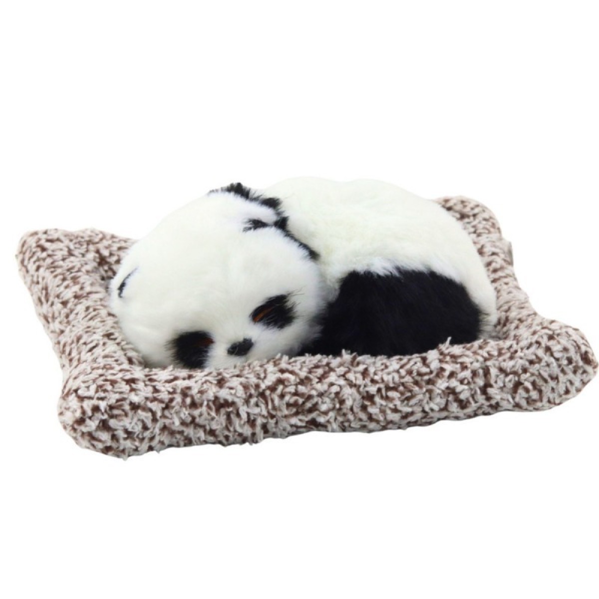 Guļoša panda uz spilvena
