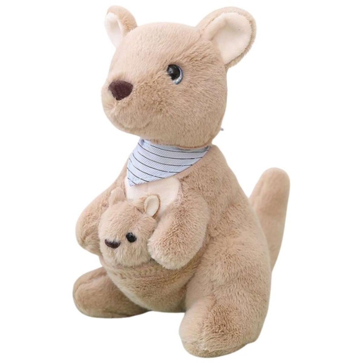 Mīksts ķengurs ar mazuli, 23 cm