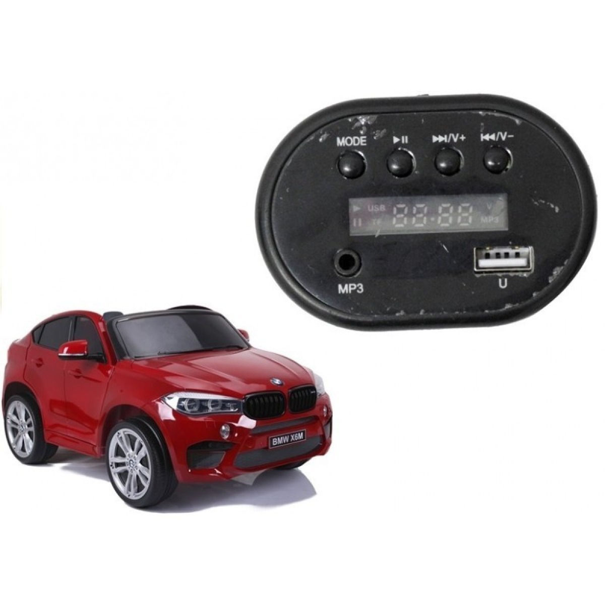 Mūzikas panelis elektriskajam automobilim BMW X6M
