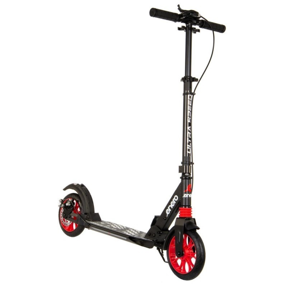 ENERO Ultra Speed 200 mm skrejritenis ar disku bremzēm, melns