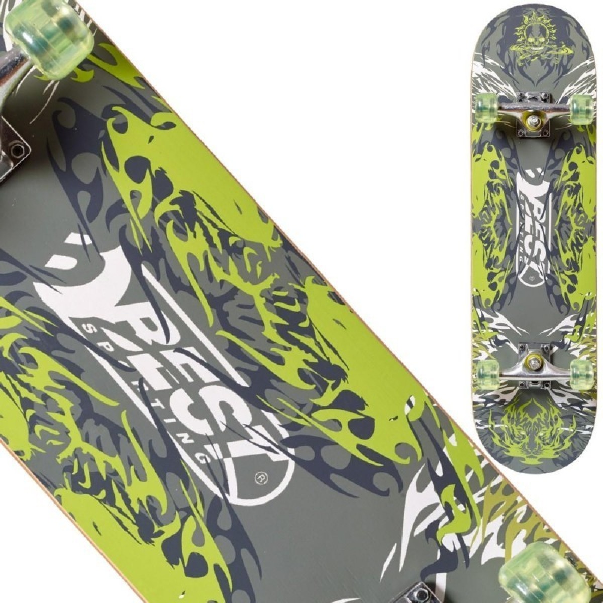 GREEN GHOST Best Sporting koka skrituļdēlis, ABEC-5