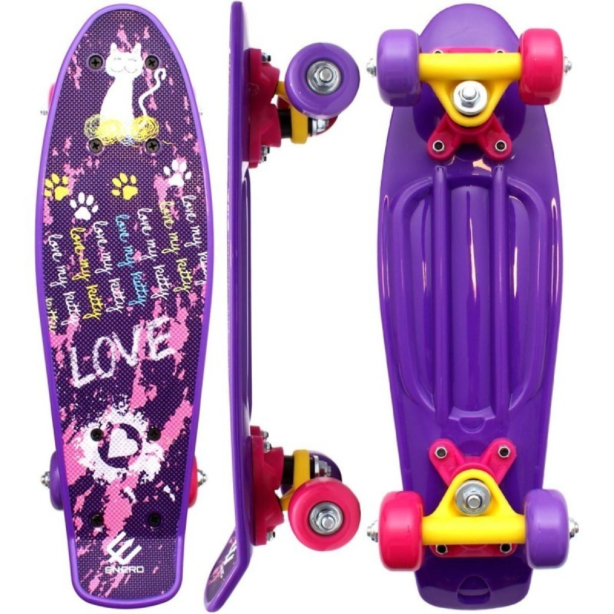 ENERO MINI plastmasas skrituļdēlis LOVE KITTY