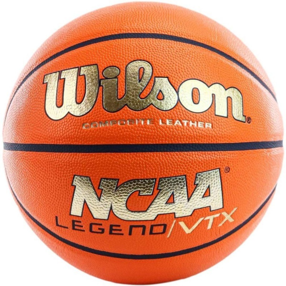 WILSON NCAA LEGEND VTX BSKT ORANGE/GOLD R.7 basketbola bumba