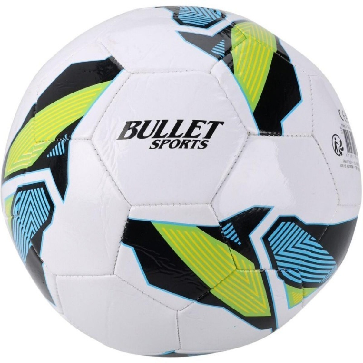 BULL SPORTS futbola bumba, 5. izmērs, balta/zaļa/zila