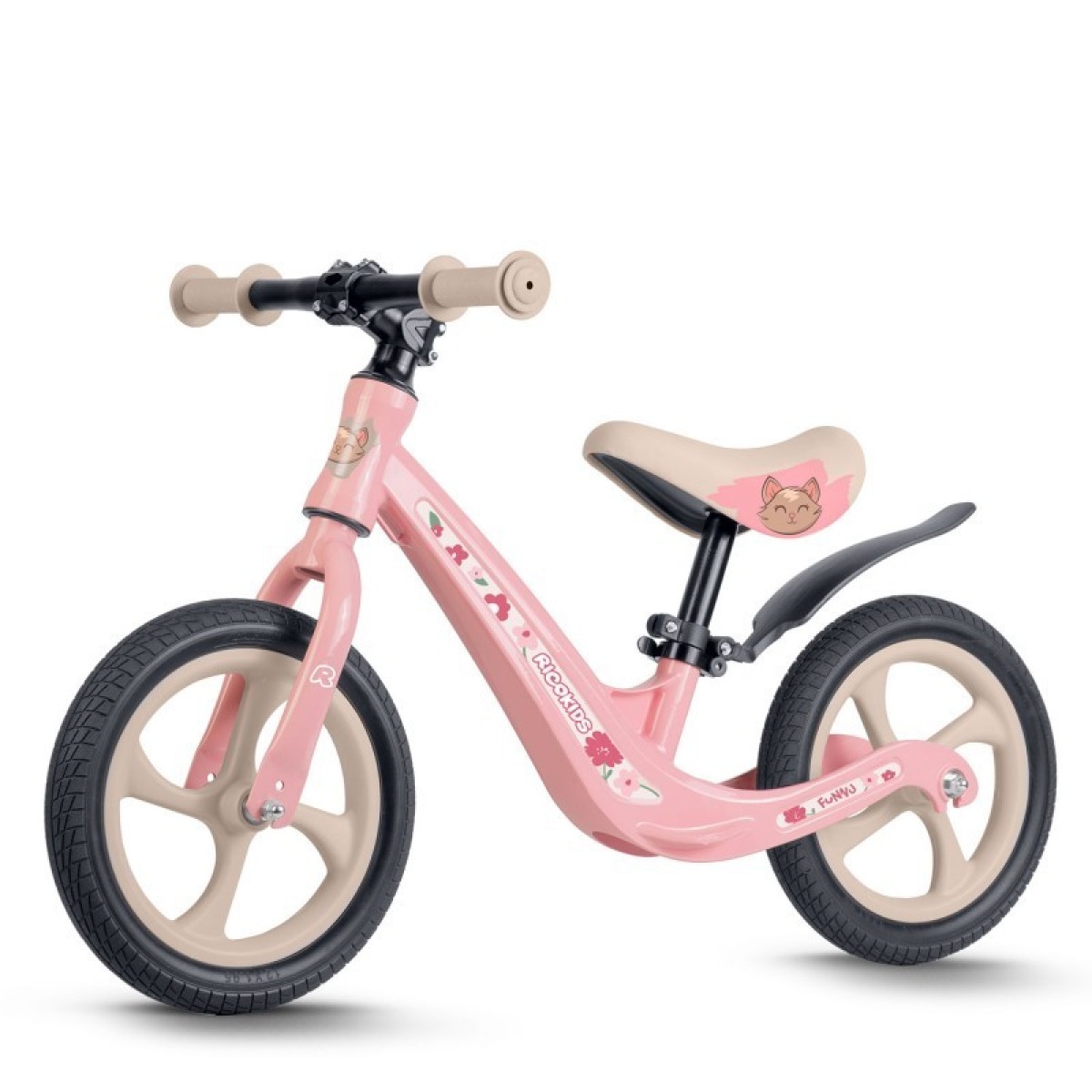 Ricokids FUNNU magnija līdzsvara velosipēds, 12" EVA riteņi