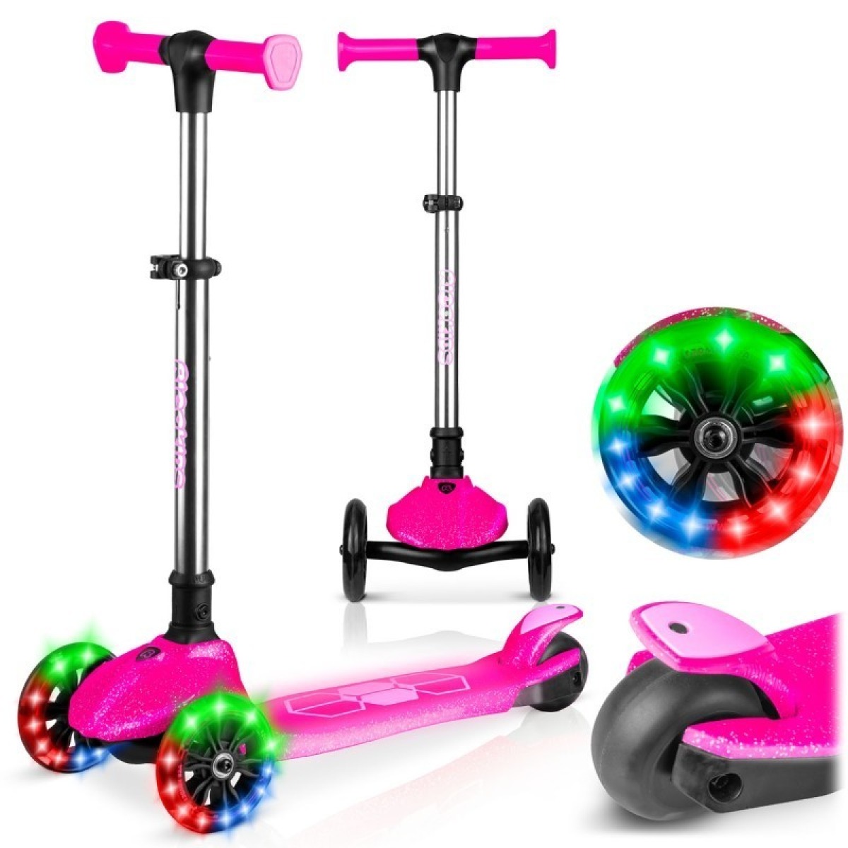 Ricokids Jelly rozā trīsriteņu skrejritenis