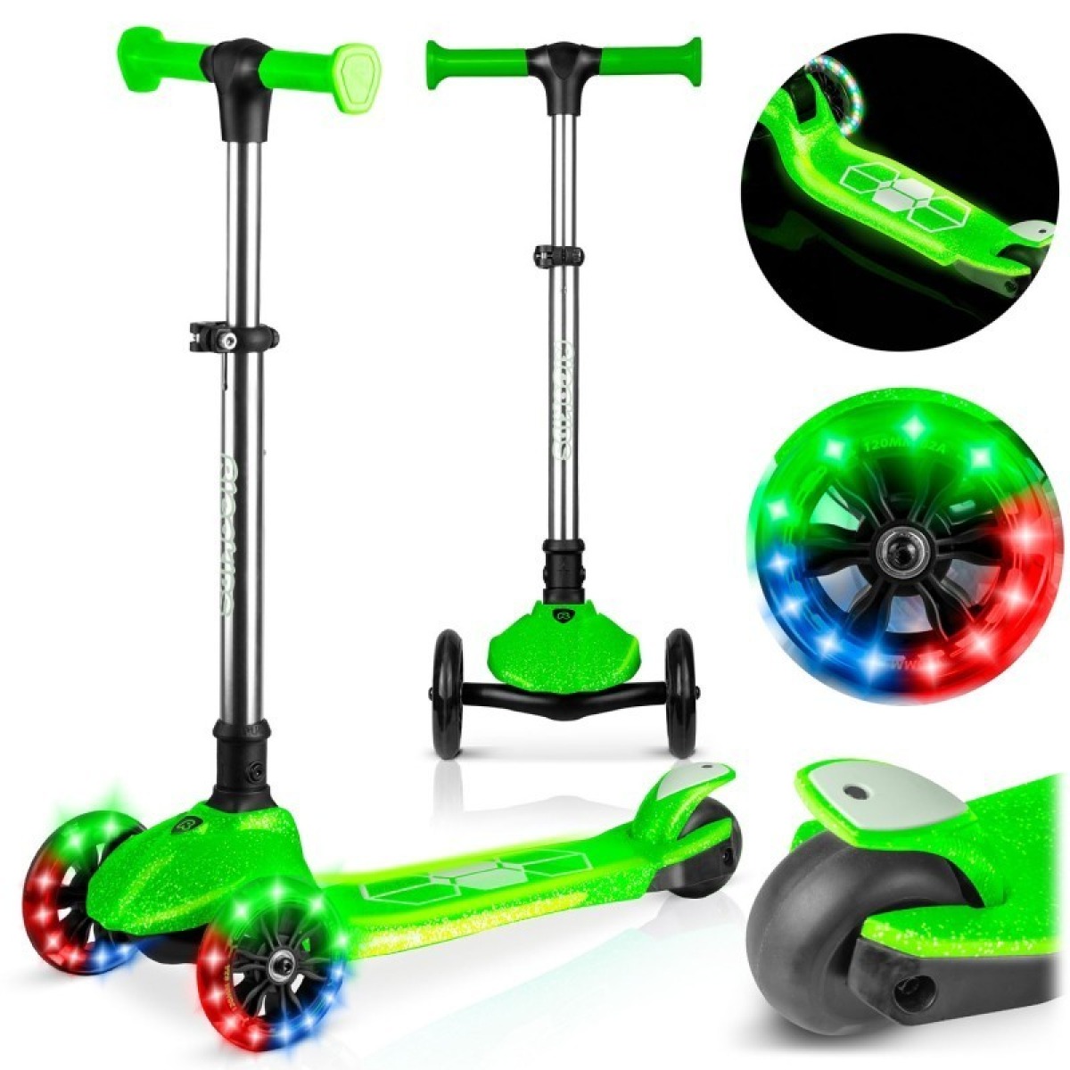 Ricokids Jelly zaļš skrejritenis
