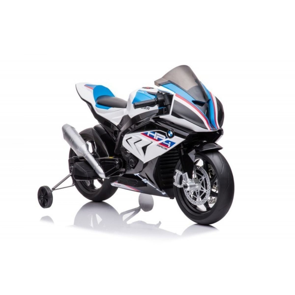 Ar akumulatoru darbināms motocikls BMW HP4 Race JT5001, balts