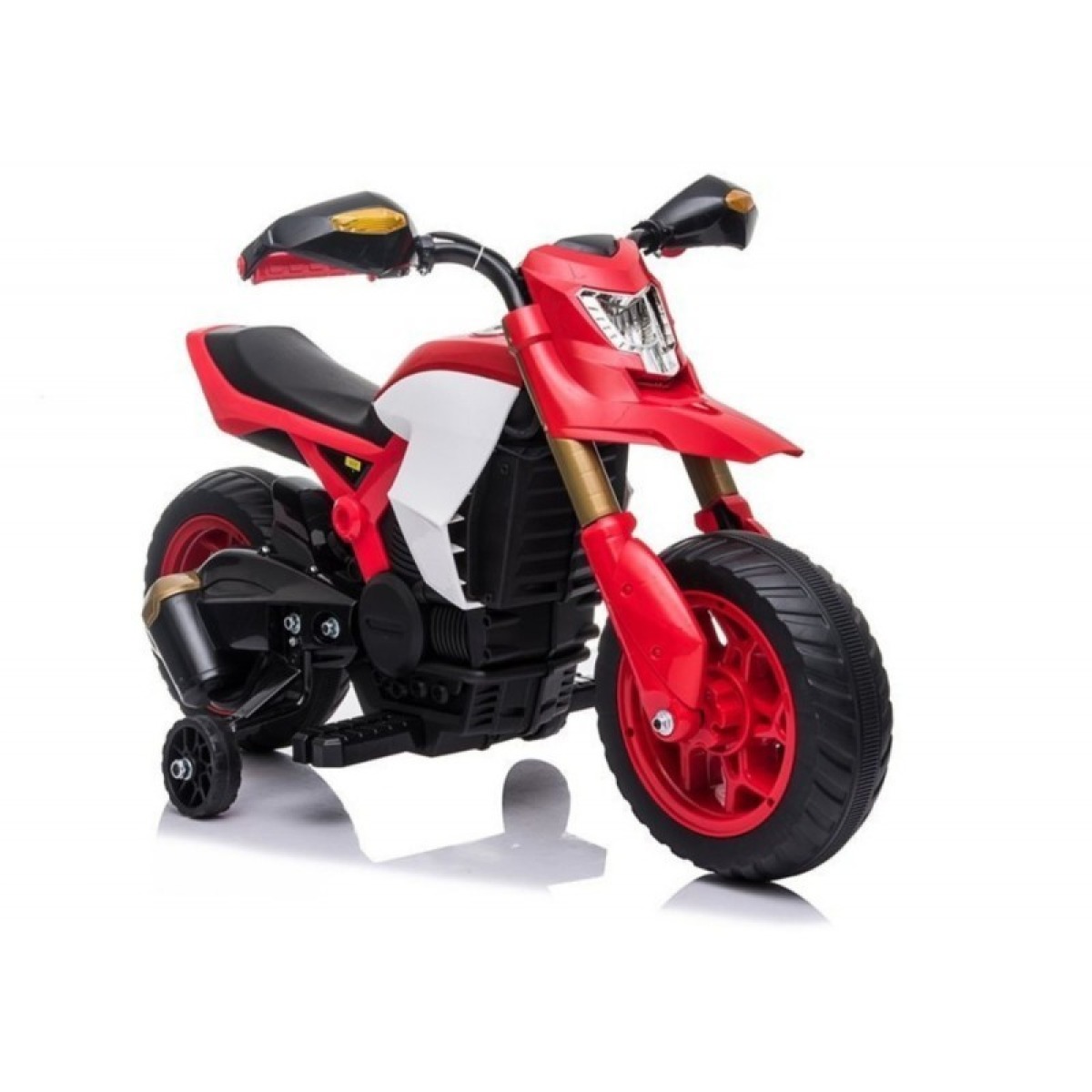 Sarkans bērnu elektriskais motocikls