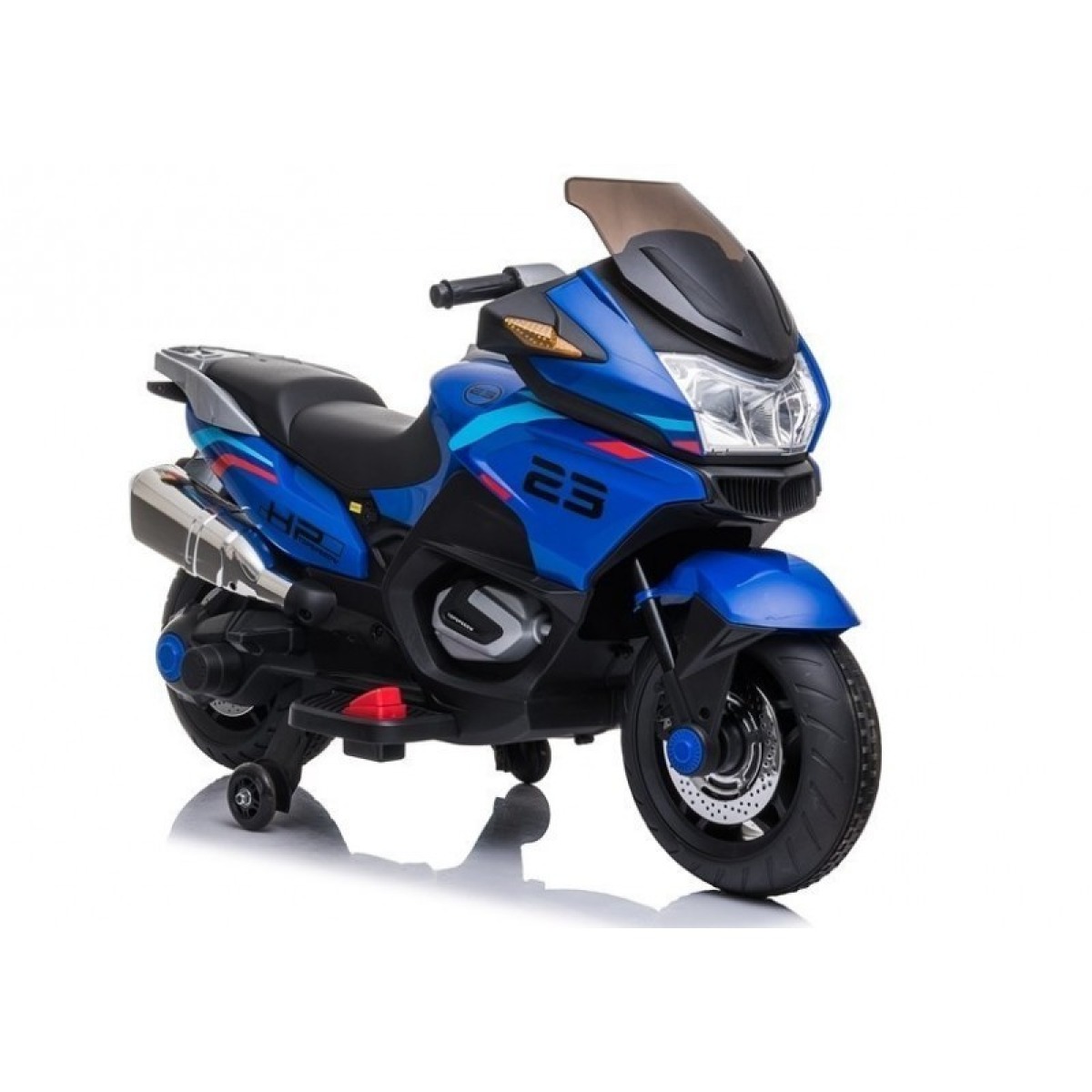 Elektriskais motocikls XMX609 zilā krāsā