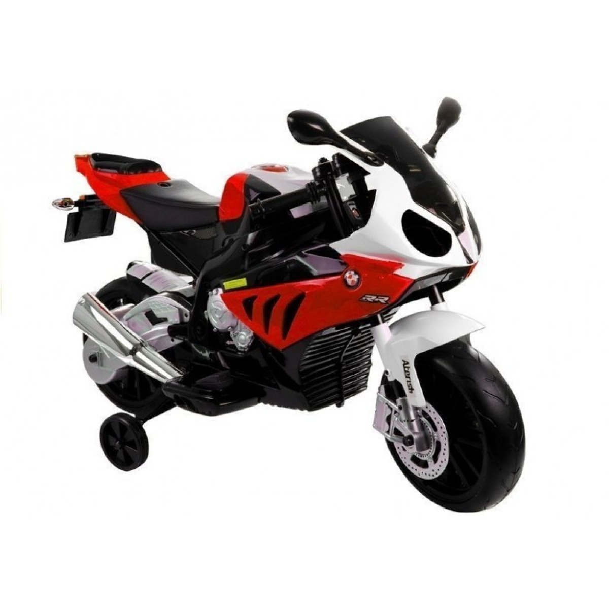 Sarkans BMW S1000RR bērnu motocikls ar tālvadības pulti