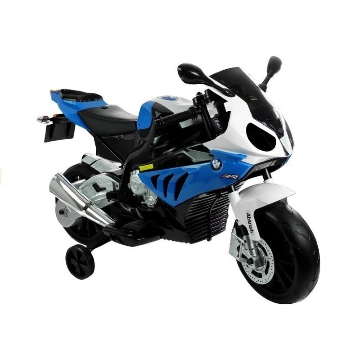 BMW S1000RR zilais elektriskais motocikls