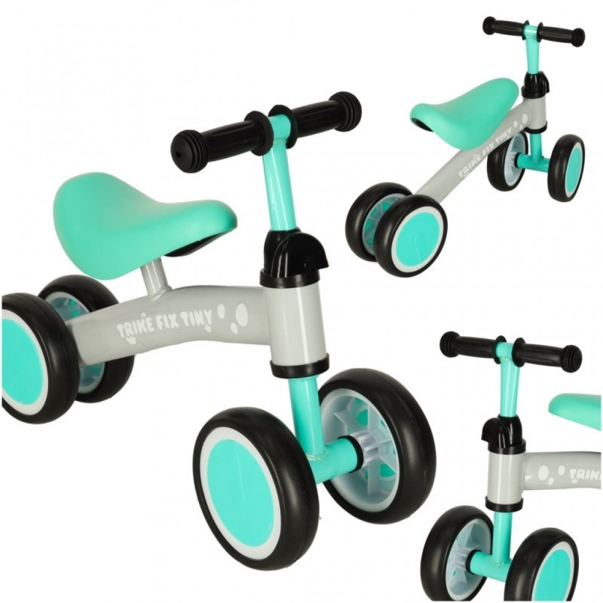 Trike Fix Tiny četrriteņu līdzsvara ritenis, piparmētru krāsā – no 2 gadu vecuma