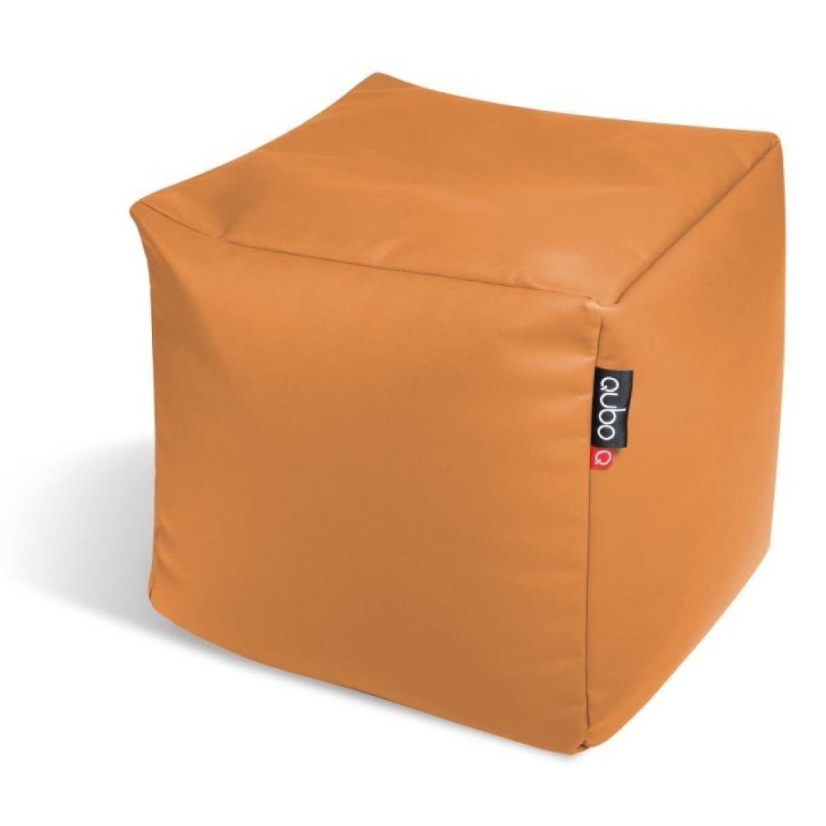 Pufkubiks Cube 25 — Papaya SOFT FIT, 25x25x25 cm