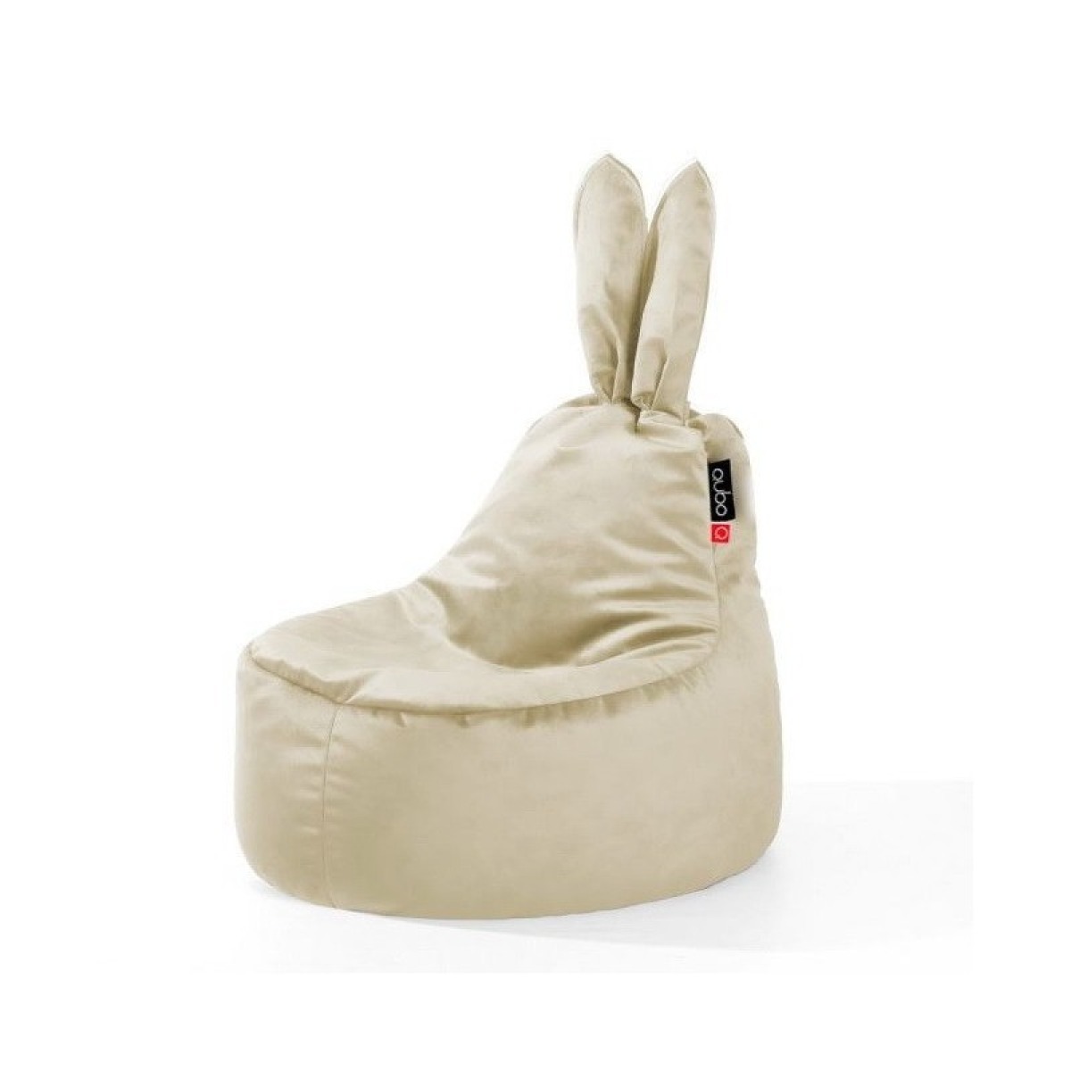 Bērnu pupiņu maiss Rabbit – pūderrozā VELVET FIT