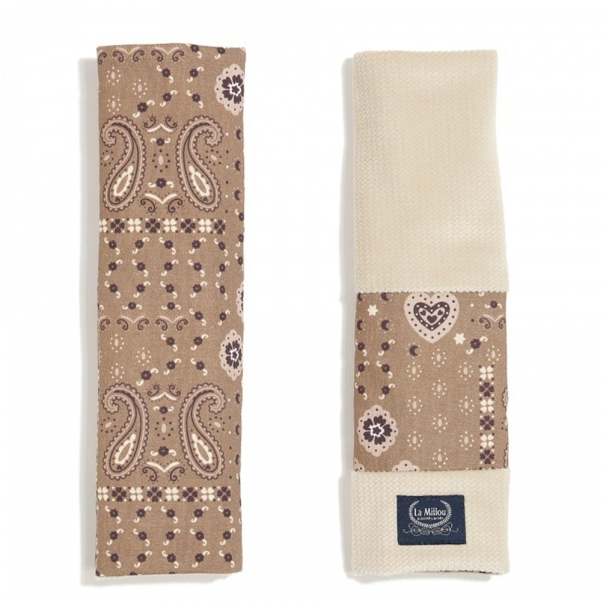 Drošības jostas uzlika no kokvilnas samta BANDANA MOCCA