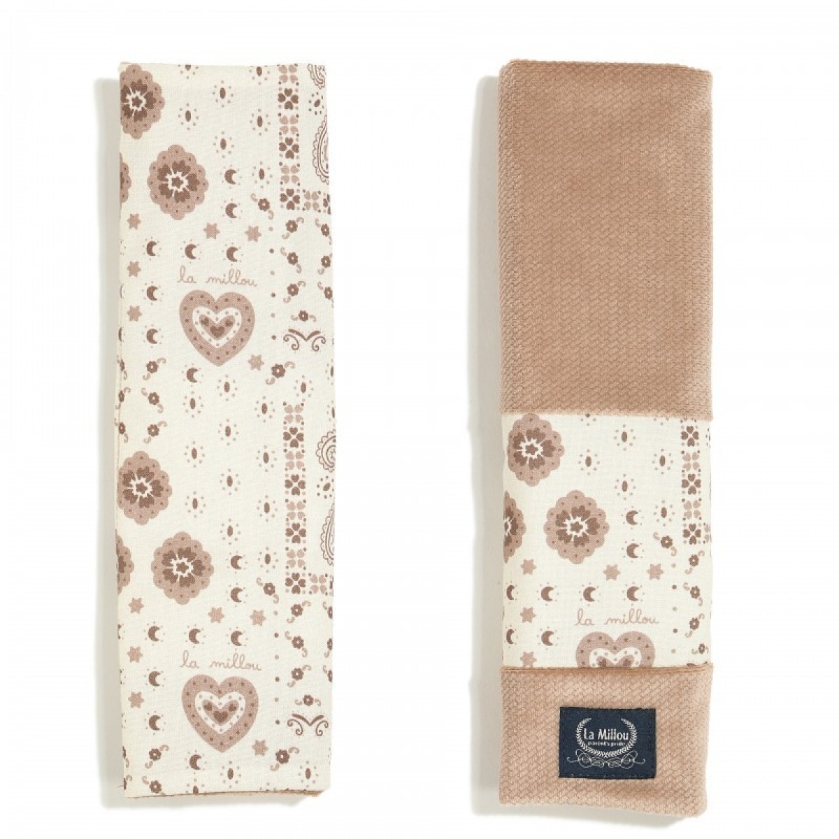 Drošības jostas pārvalks Cotton Velvet BANDANA CREAM