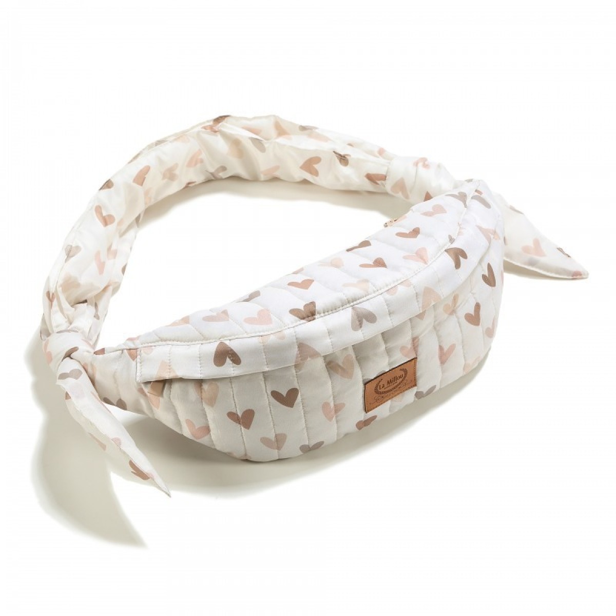 Stepēta neilona belt soma HEARTBEAT BEIGE