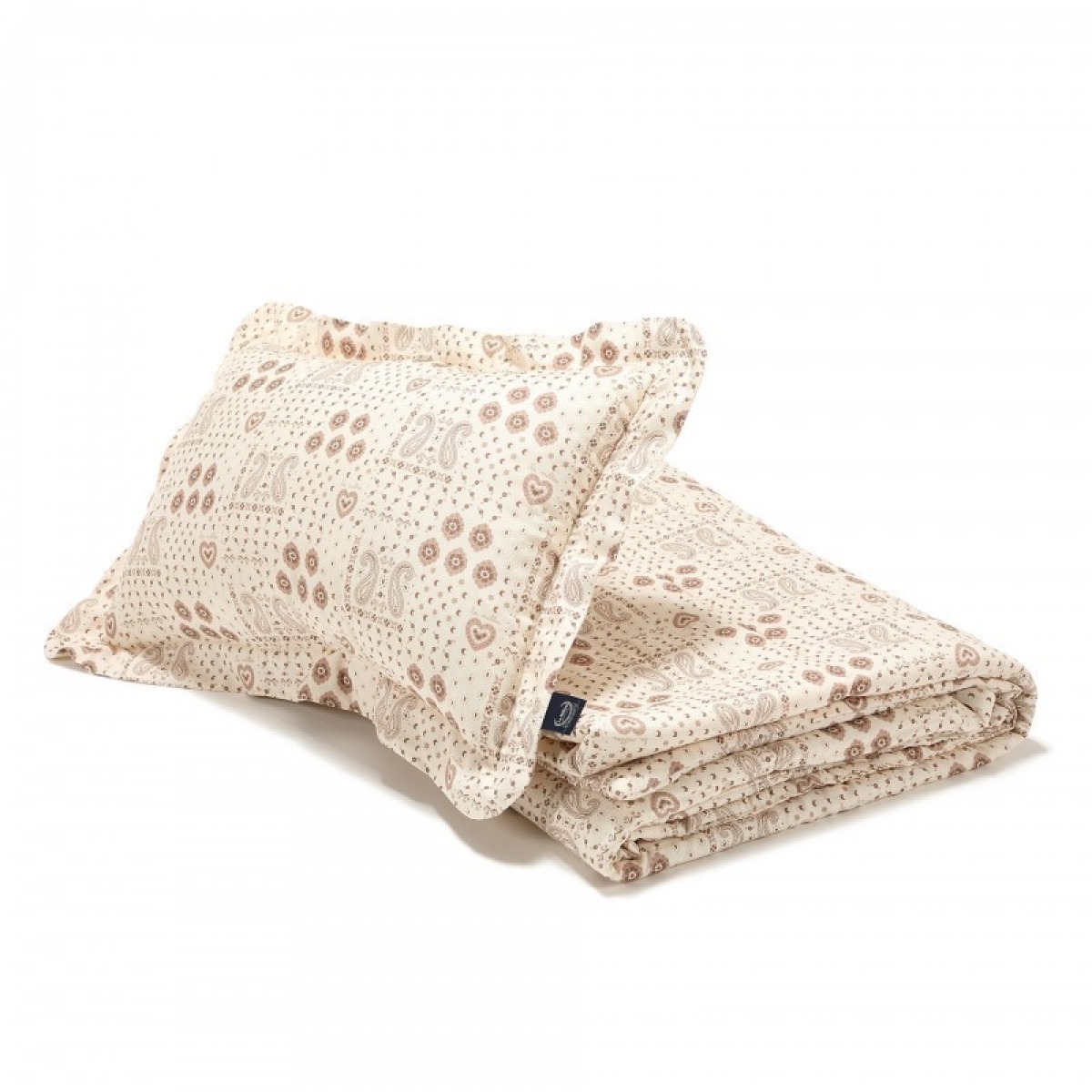 La Millou bambusa gultasveļas komplekts Bandana Cream — XL izmērs