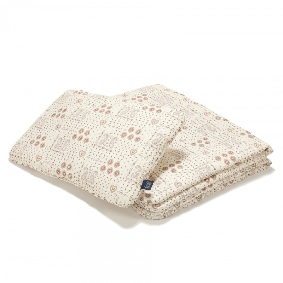 Kokvilnas gultas veļas komplekts BANDANA CREAM