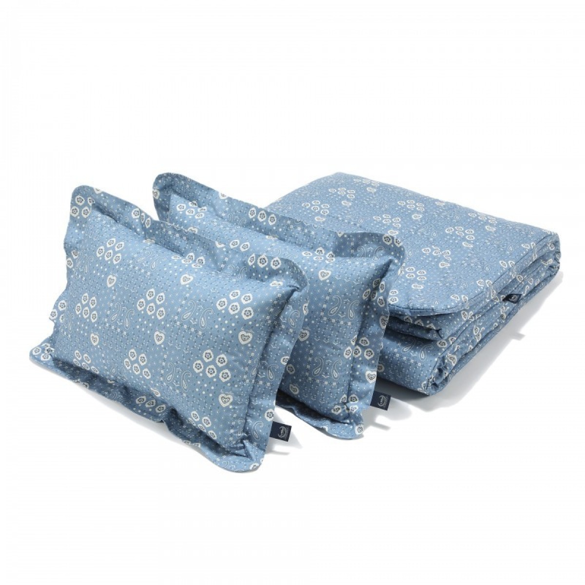 Kokvilnas gultas veļas komplekts BANDANA DENIM