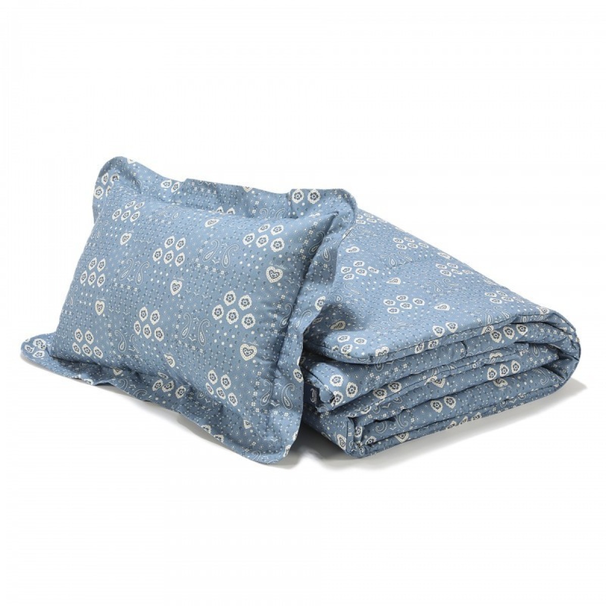 Kokvilnas gultas veļas komplekts BANDANA DENIM