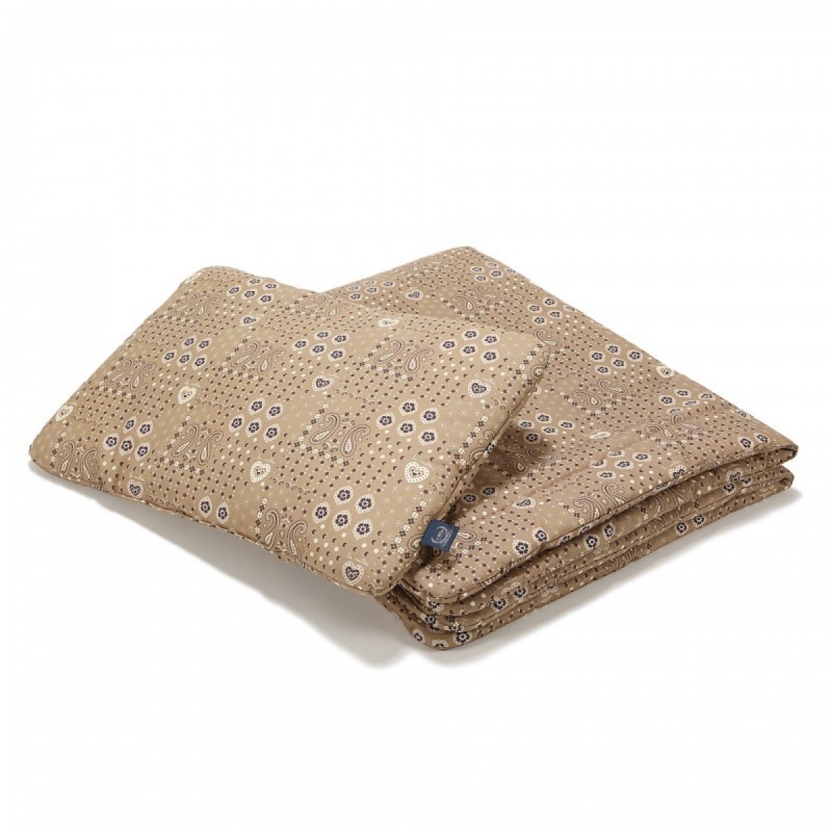 Kokvilnas gultasveļas komplekts BANDANA MOCCA