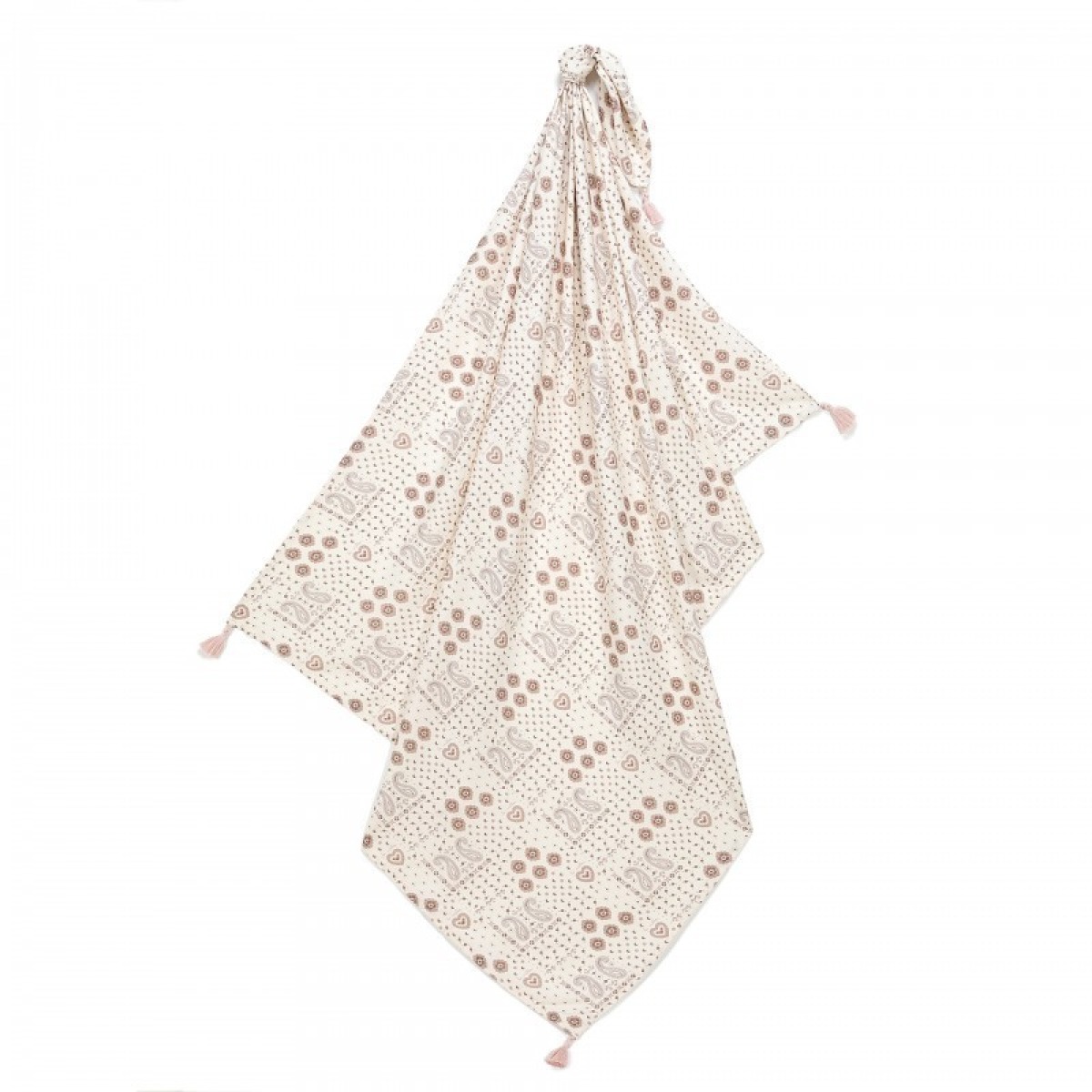 Bambusa autiņš BANDANA CREAM
