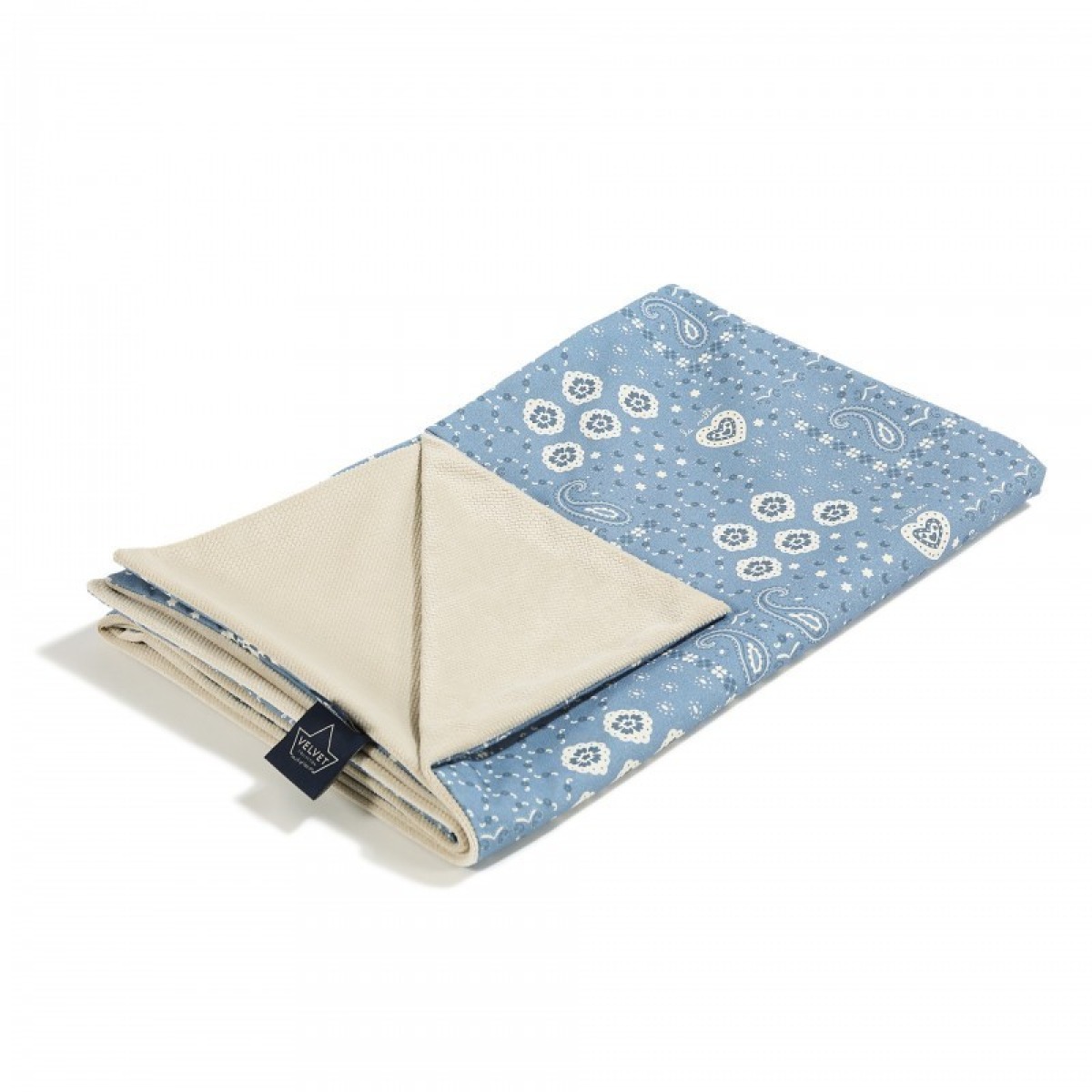 Velvet Light sedziņa BANDANA DENIM, M, 80 x 100 cm