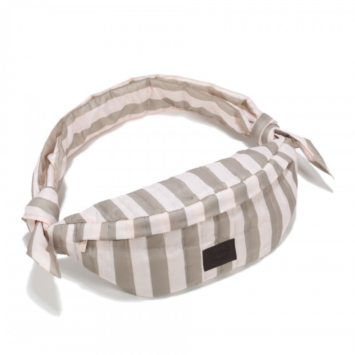 Bēša neilona jostas soma STRIPES