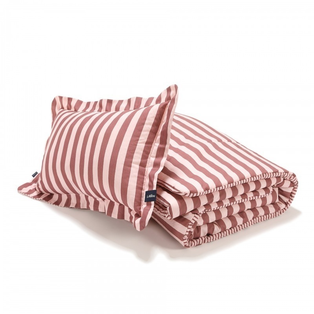 La Millou kokvilnas gultas veļas komplekts Stripes Pink – XL izmērs