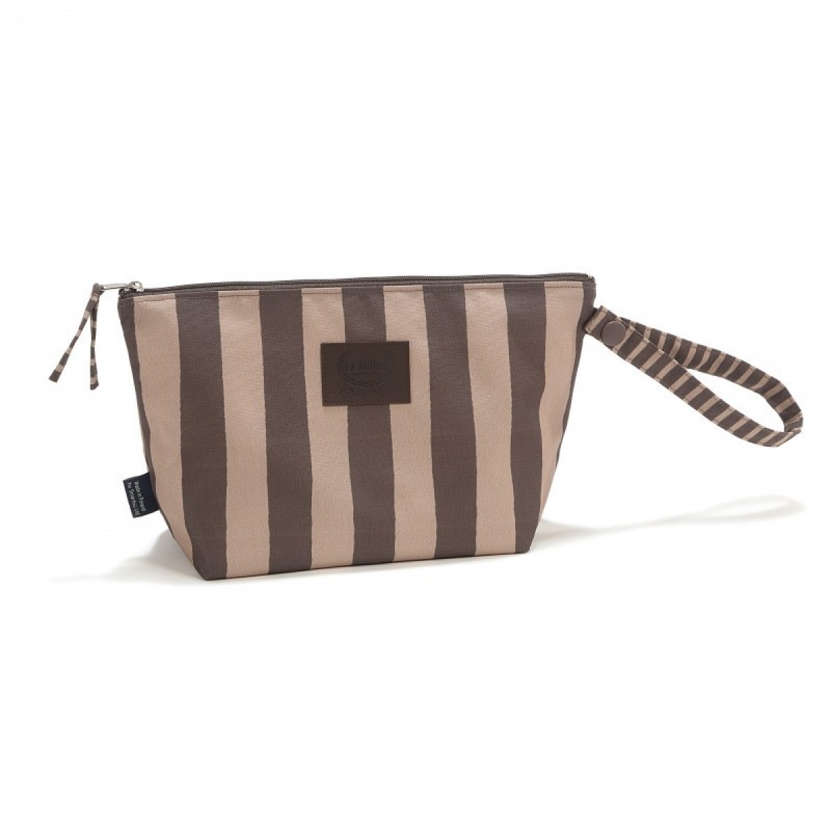 Ūdensnecaurlaidīga kosmētikas soma STRIPES BROWN