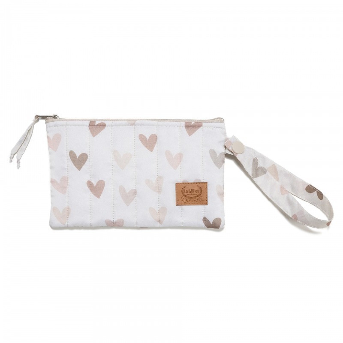 Stepēta neilona somiņa HEARTBEAT BEIGE