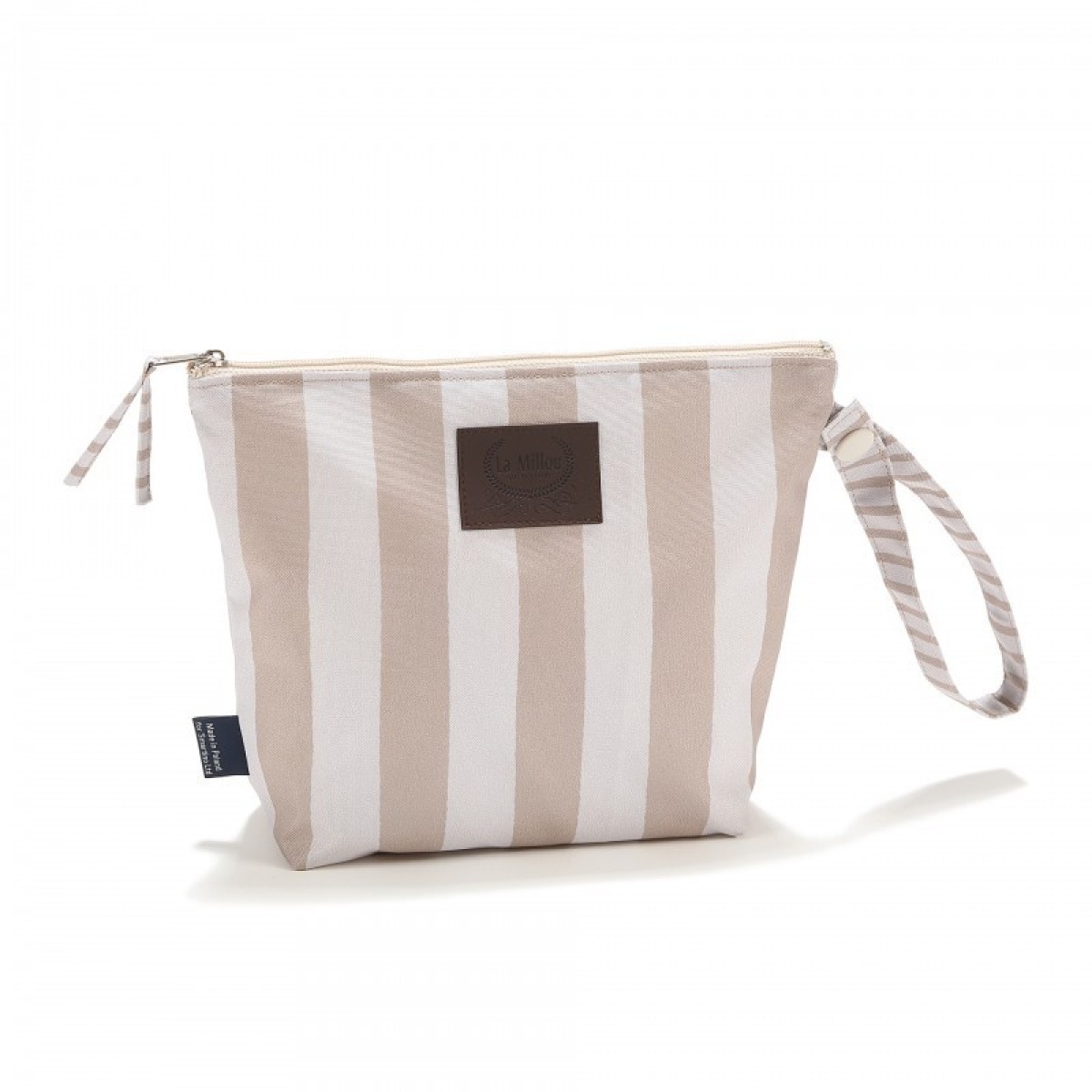 Ūdensnecaurlaidīga kosmētikas somiņa STRIPES BEIGE
