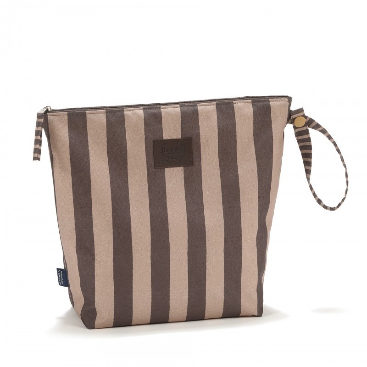 Ūdensnecaurlaidīga kosmētikas somiņa STRIPES BROWN