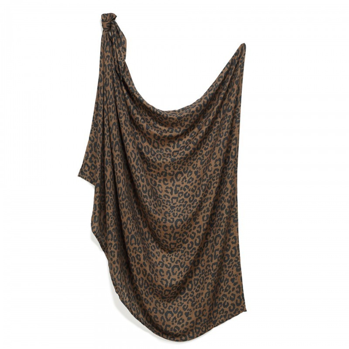 Bambusa muslīna autiņš LEOPARD CHOCO, dizainere Magdalena Lamparska